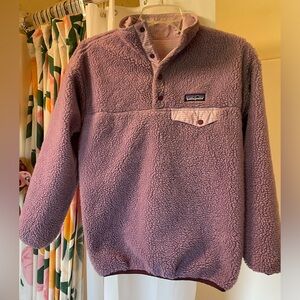 Reversible Patagonia Re-tool Snap T Fleece Pullover - Purple - Small